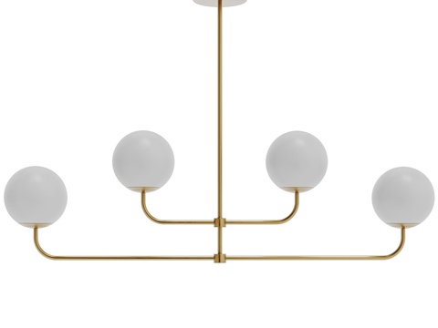 现代轻奢装饰吊灯3d模型 