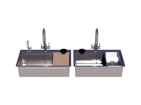 水槽菜盆洗菜盆su模型