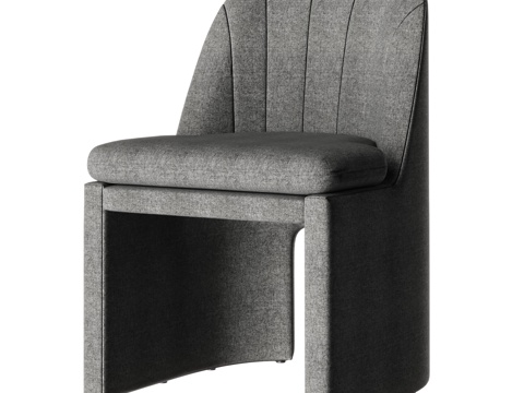  现代餐椅 单椅 布艺餐椅013d模型 