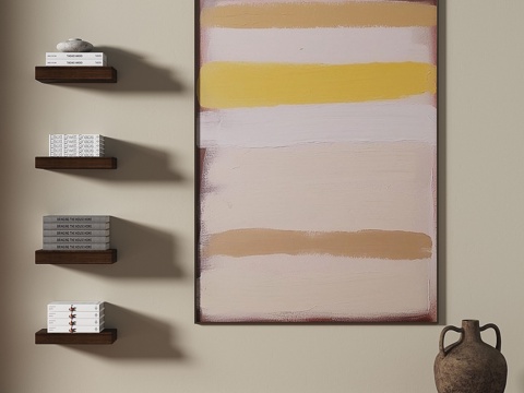  复古，中古，轻奢，侘寂，肌理，抽象，装饰画3d模型3d模型 