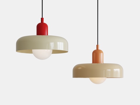 现代简约小吊灯 儿童吊灯su模型