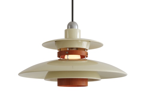  北欧中古小吊灯3d模型 