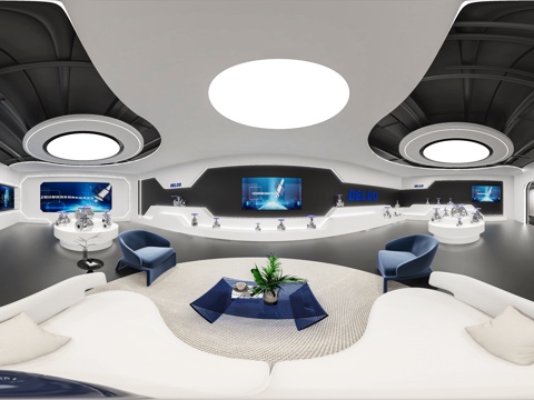  科技展厅3d模型 