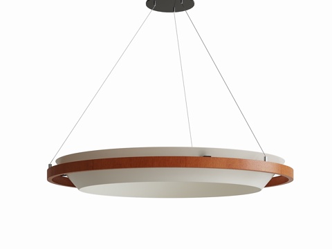 现代中古吊灯su模型