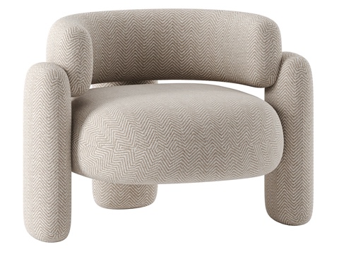  皇家陌生人抱抱扶手椅3d模型 