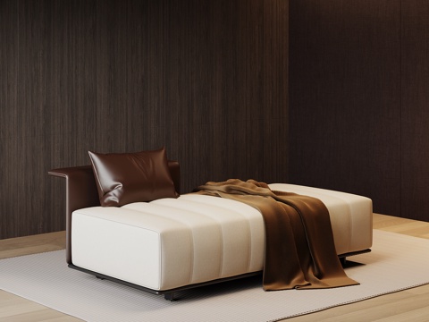  现代意式沙发凳 贵妃椅3d模型 