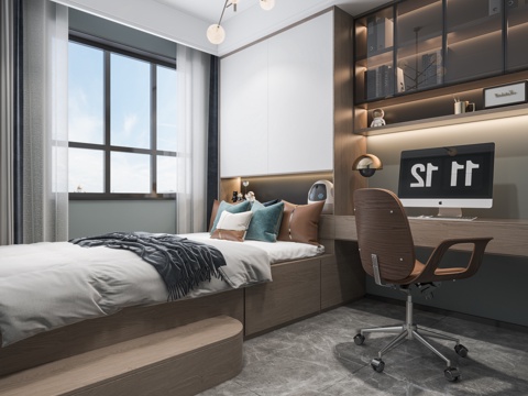  榻榻米儿童房3d模型 