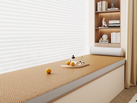  飘窗 飘窗垫 壁陇 装饰品3d模型 