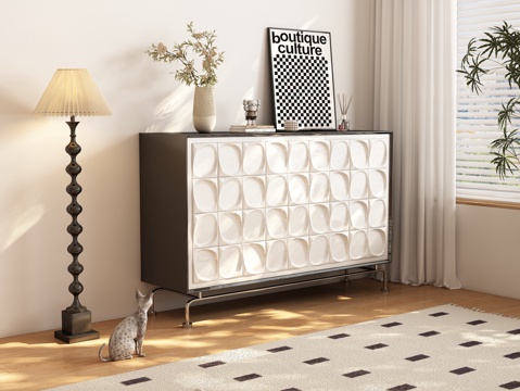  现代玄关柜 边柜3d模型 