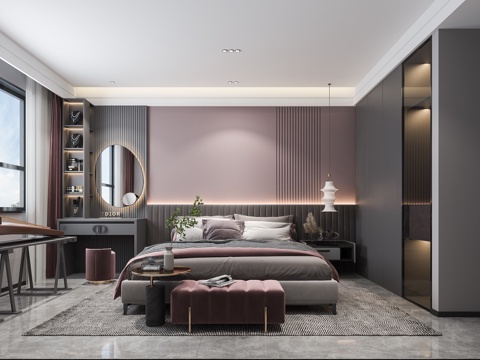  儿童房卧室床3d模型 