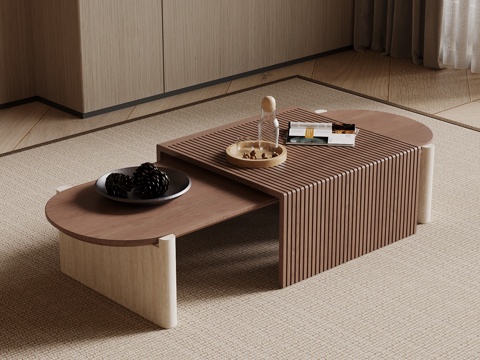 中古风茶几su模型