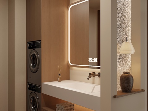  现代浴室柜3d模型 