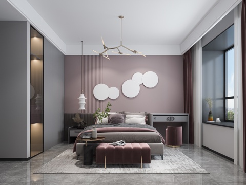  儿童房卧室床3d模型 