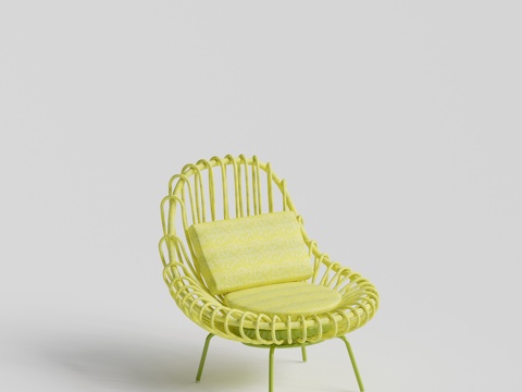  paolalenti 单人椅 休闲椅组合3d模型 