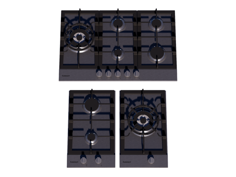 燃气灶 灶台su模型