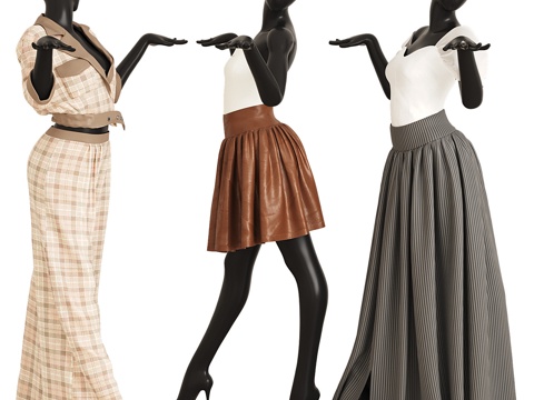  人体模特 服装模特3d模型 