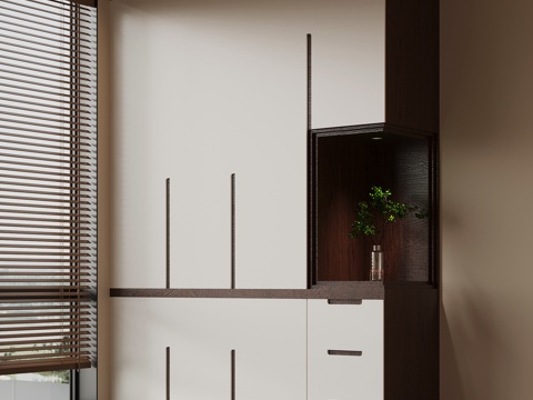  新中式衣柜3d模型 