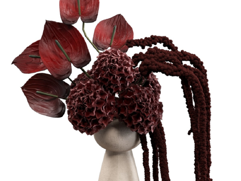  现代花瓶3d模型 