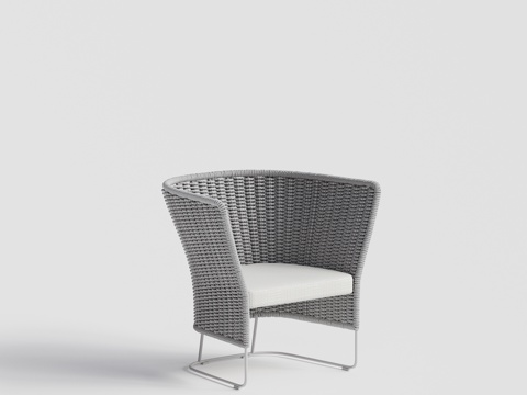  paolalenti 单人椅 休闲椅 单人沙发 高背休闲椅组3d模型 