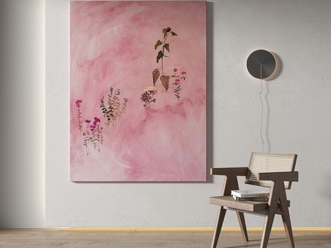  现代，中古，复古，轻奢，简约，装饰画3d模型 