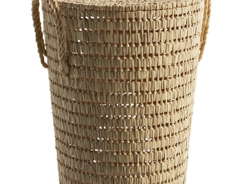  加达棕榈叶洗衣篮3d模型 