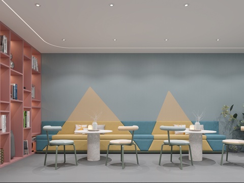  儿童休闲阅读区3d模型 