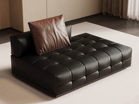 现代意式沙发凳 沙发su模型