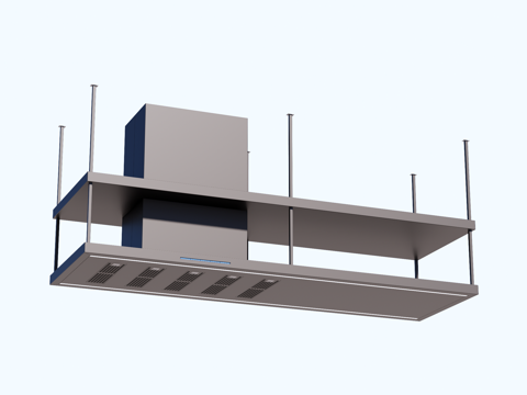 吊挂式抽油烟机 中岛抽油烟机su模型