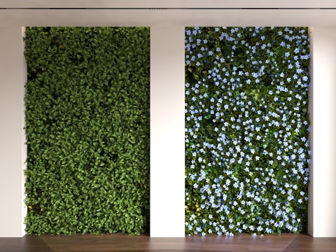  现代植物墙 客厅背景墙 玄关背景 植物背景墙 绿植背景墙 立3d模型 