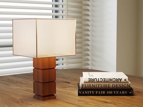  法式中古台灯3d模型 