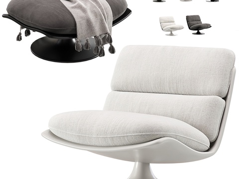  MINOTTI pattie 现代意式休闲椅 扶手椅 沙发椅3d模型 