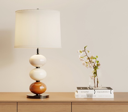  现代极简台灯 简约彩色台灯 摆件3d模型 