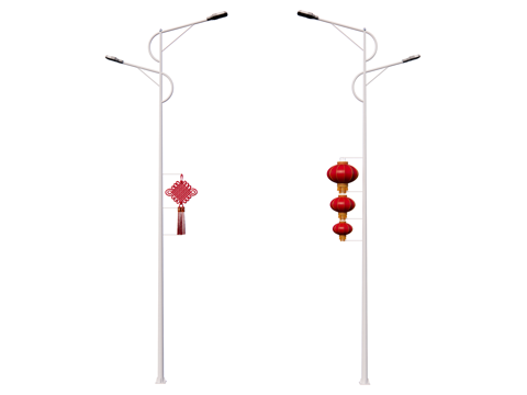 路灯 灯笼 中国结su模型