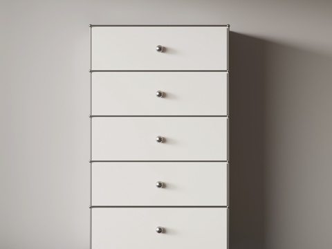 现代斗柜 边柜 高柜su模型