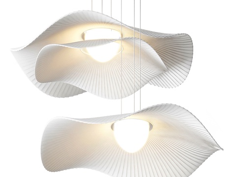  云朵吊灯3d模型 