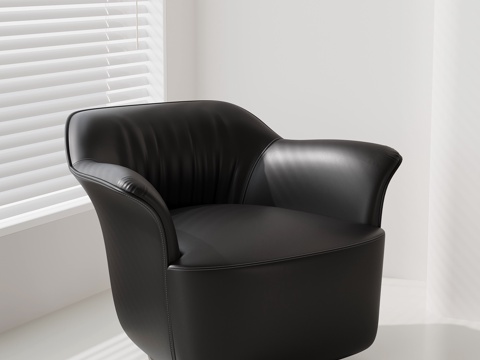 现代意式单人沙发 休闲沙发su模型