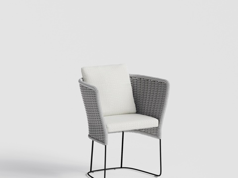  paolalenti 单人椅 餐椅组合3d模型 