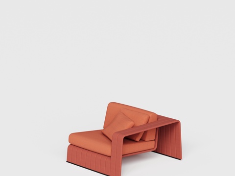  paolalenti 单人椅 休闲椅 单人沙发组合3d模型 