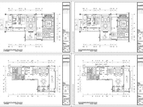  轻奢新中式别墅 样板间 最新全套施工图 效果图合集cad施工图 