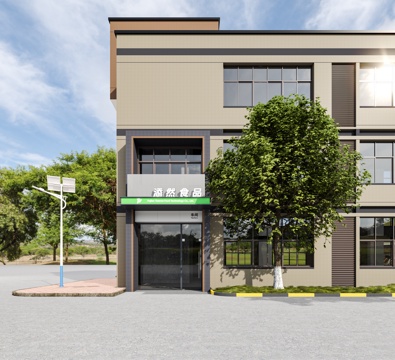  现代建筑外观3d模型 