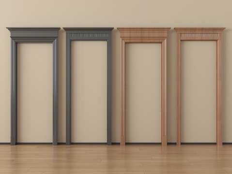  法式垭口 门套 门洞su模型 