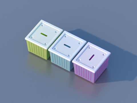  收纳盒 收纳箱3d模型 