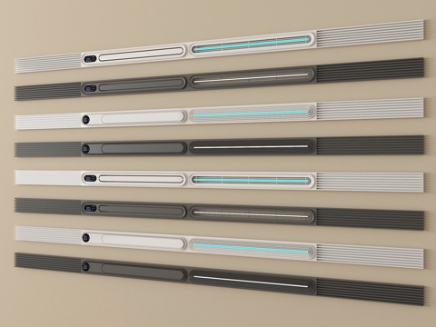  现代浴霸出风口 线型浴霸su模型 