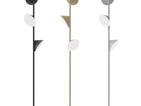  兰花落地灯3d模型 