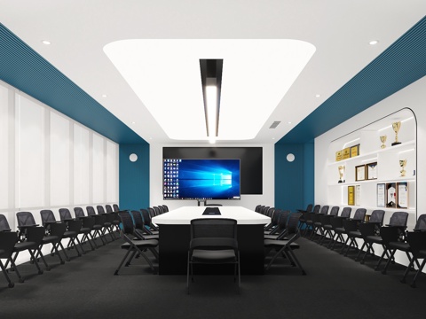  会议室 接待室3d模型 