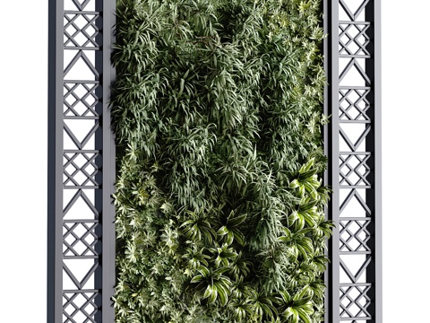  绿植墙垂直种植套装5523d模型3d模型 
