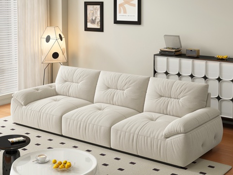  现代多人沙发 客厅3d模型 