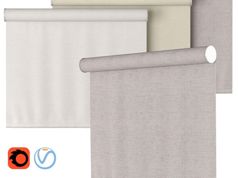  43英寸百利卷帘（陶器店款）3d模型 