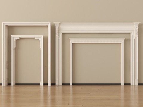  欧式门套 垭口su模型 