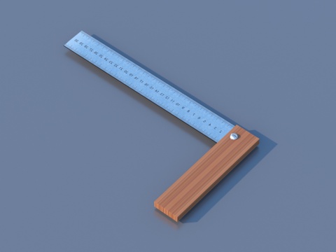  尺子 测量工具3d模型 